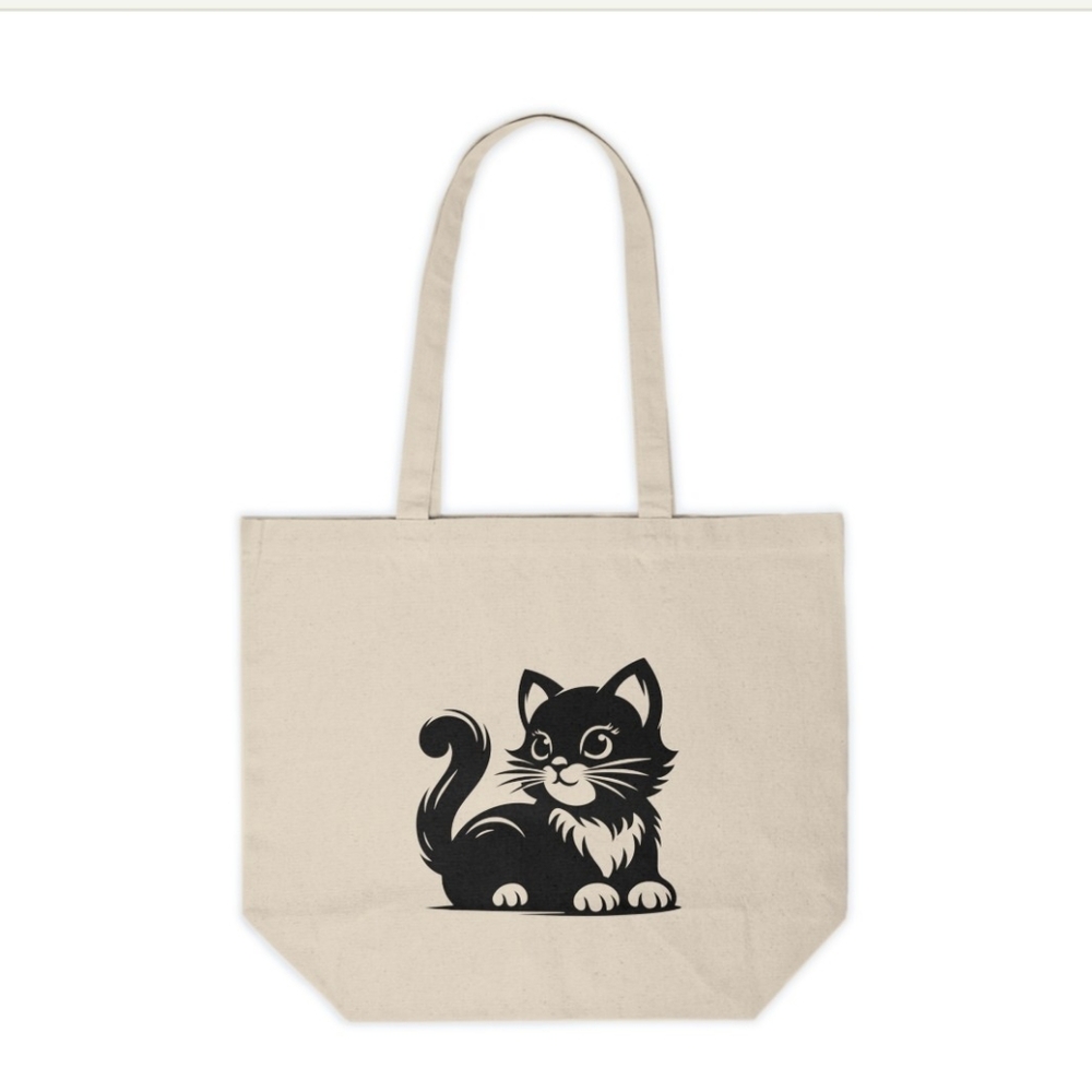 Cute Cat Custom Tote Bag
